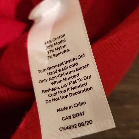 Talbots Red Jeweled Crewneck Short-Sleeve Sweater - Picture 8 of 10